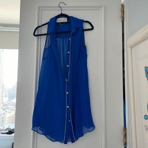 Caroline Constas blue slip dress